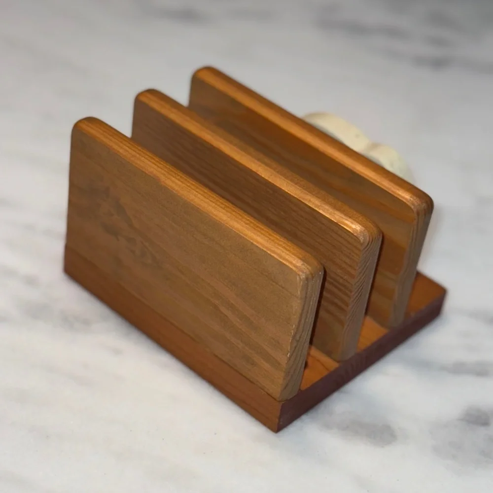 Handcrafted Wooden Bunny Letter Holder or Napkin and plate holder. - Picture 4 of 6